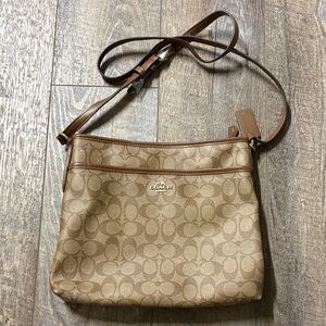 Coach Brown Signature Crossbody Bag
